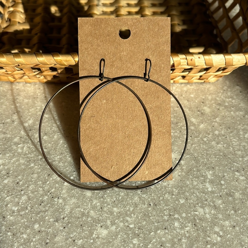 Large hoop earrings